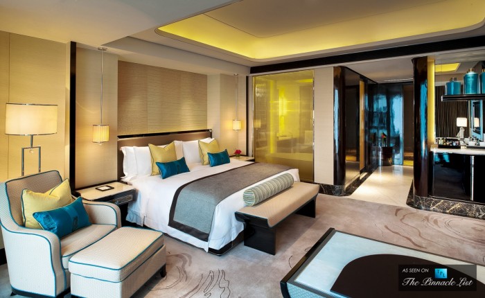 Comfort abounds in this hotel suite (St. Regis Luxury Hotel, Shenzhen, China)