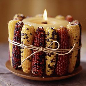 Corn on the cob candle is one of the five items you need in your home for fall.