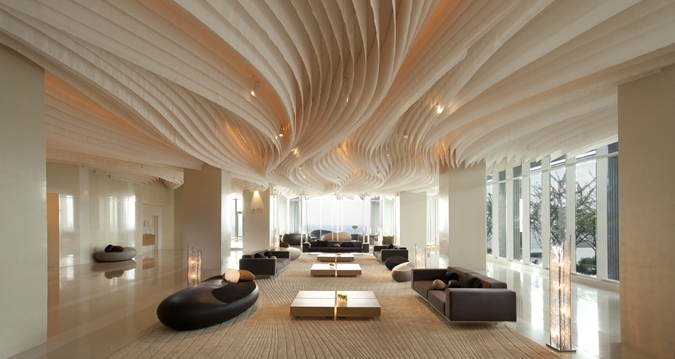 The lobby of a modern hotel teaches us about interior design.