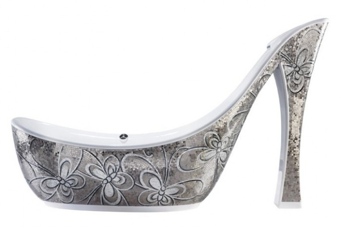 "Audrey Shoe" by Sicis covered with mosaics