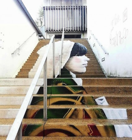 Morlaix, France, one of the most original painted staircases from around the world