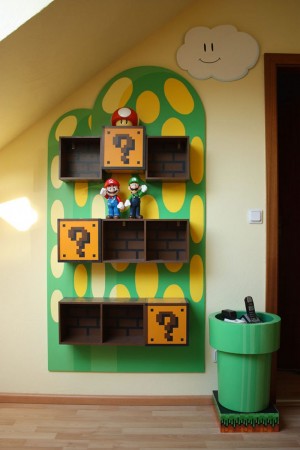 Super Mario Bookshelves