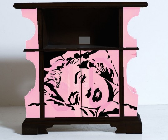 amazing furniture in pop art style with the typical picture of Marylin Monroe