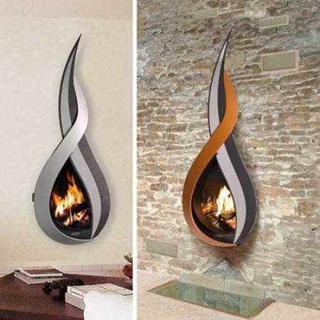 ontemporary fireplaces with original and creative shapes