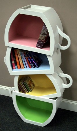 Teacup Bookcase created by the designer Scoot Blackwell