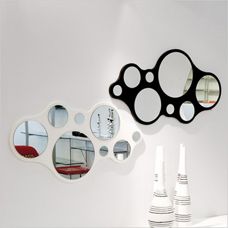 creative modern mirrors with rounded shapes