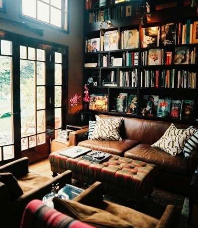Private Home Library with Bookshelves