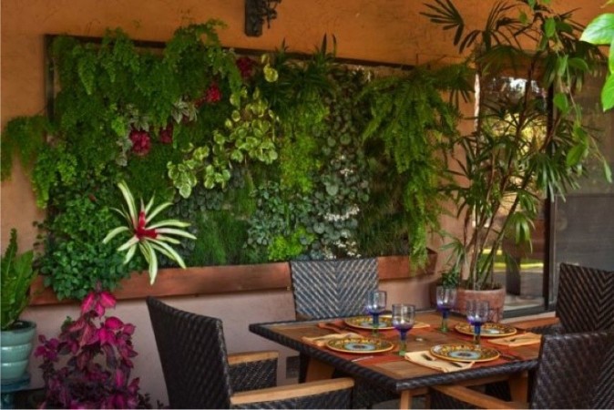 marvelous wall decorated with plants