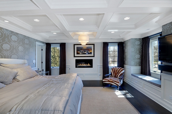 Lighted coffered ceiling