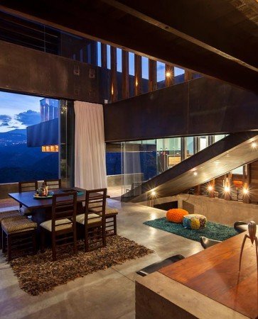 Maximum space in this mountain home 