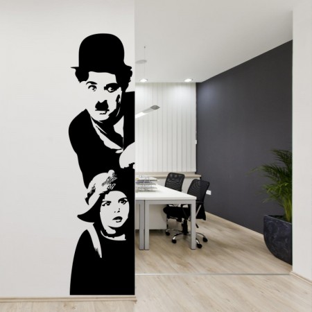 Charlie Chaplin wall stickers
