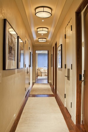 bright runners can be used for making an hallway look bigger