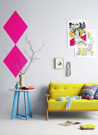 Decorating your home with bold yellow hues.