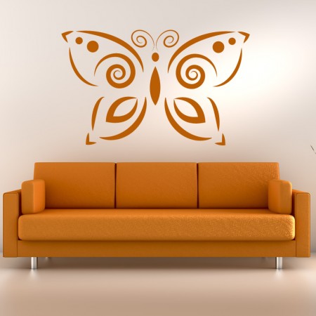 A butterfly wall sticker.