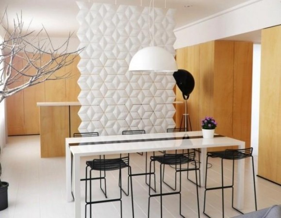 Cool geometric wall partition