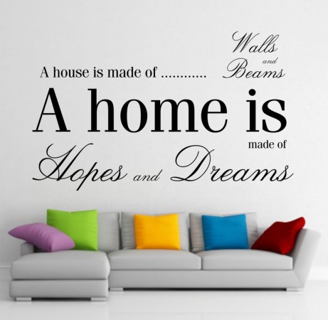 A wall stickers decal for your home's hopes and dreams.