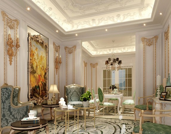 Elegant and romantic interior 