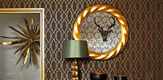 Chic and sophisticated metallic wallpaper
