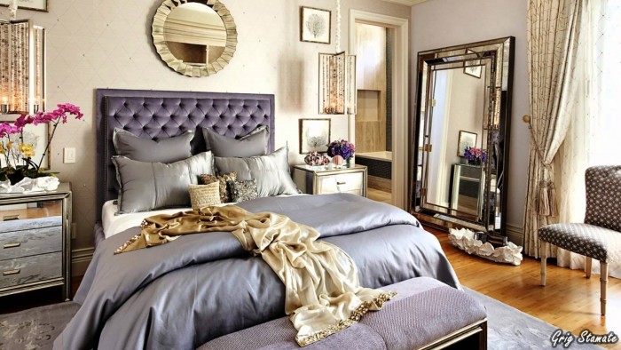 Lush and elegant feminine bedroom