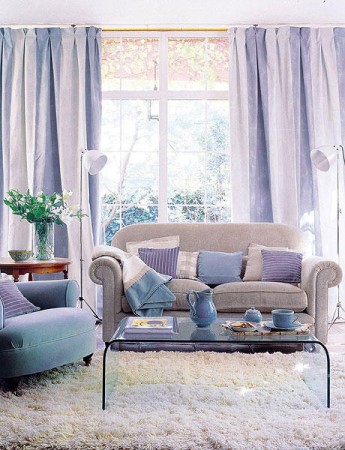 Mixing lavender with serenity blue creates a noteworthy pastel palette 