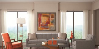 Mid-Century Modern living room (belfortfurniturebuzz).