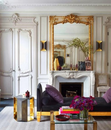 Paris apartment combines modern pieces with classic architecture