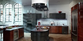 Black stainless steel kitchen appliances