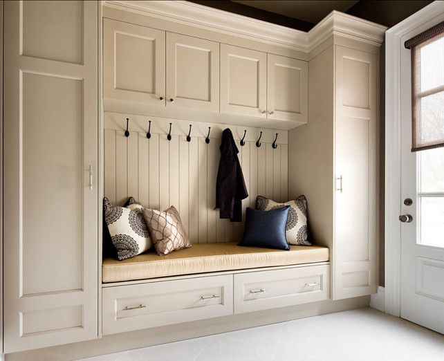 A mudroom with a bench and coat rack, providing two resale value boosting solutions for unused spaces.