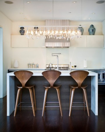 Modern bar stools for the kitchen island 