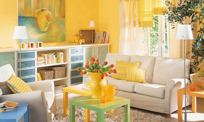 Yellow interior (decoracion-hogar)