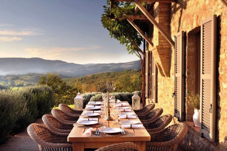 hills of tuscany dining room