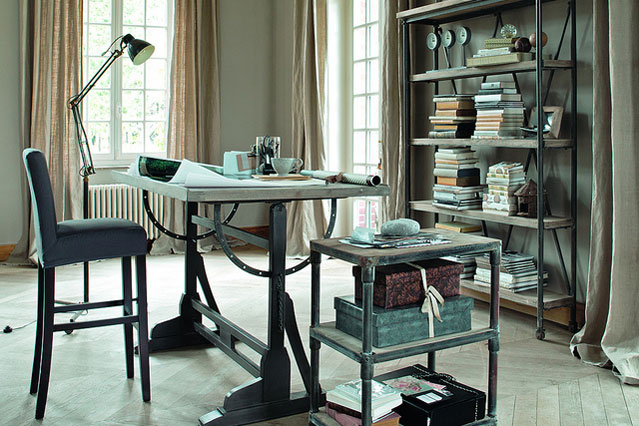Industrial home office design 