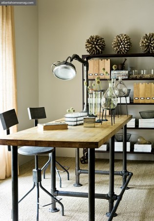 Industrial home office design