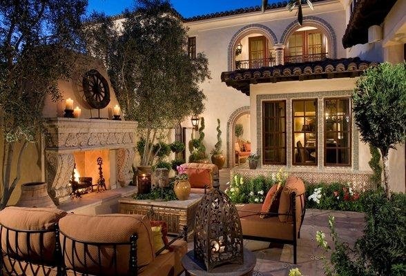 Tuscan-inspired outdoor living