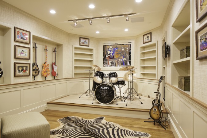 10 Creative Uses for the Basement featuring a drum set in a room