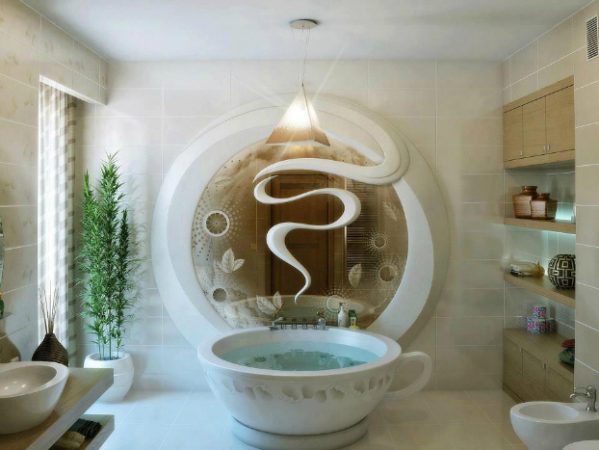 Unique luxury bathroom design 