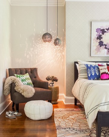 Create a cozy corner retreat in the bedroom