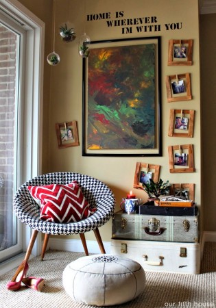 Creating a cozy corner retreat in your home, where the heart is.
