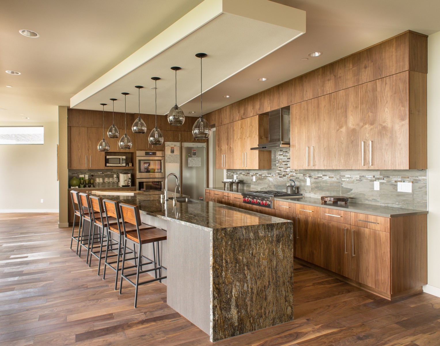 Waterfall Kitchen Countertops