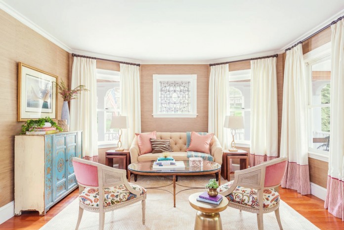 Beautiful pastel living room