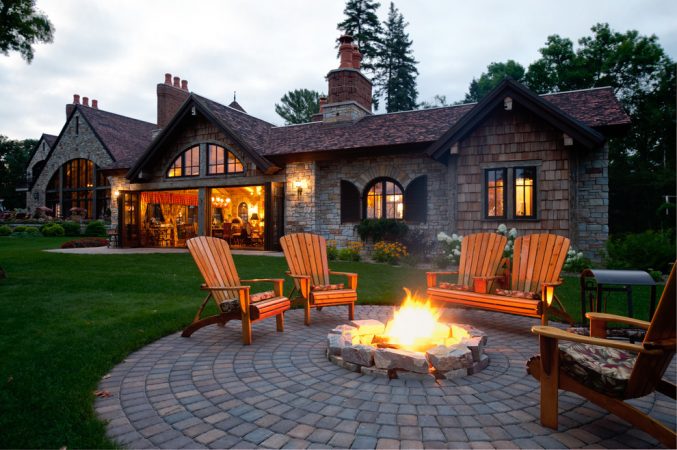 A fire pit is a backyard essential for relaxing nights 