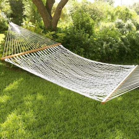 A hammock for relaxing in the backyard