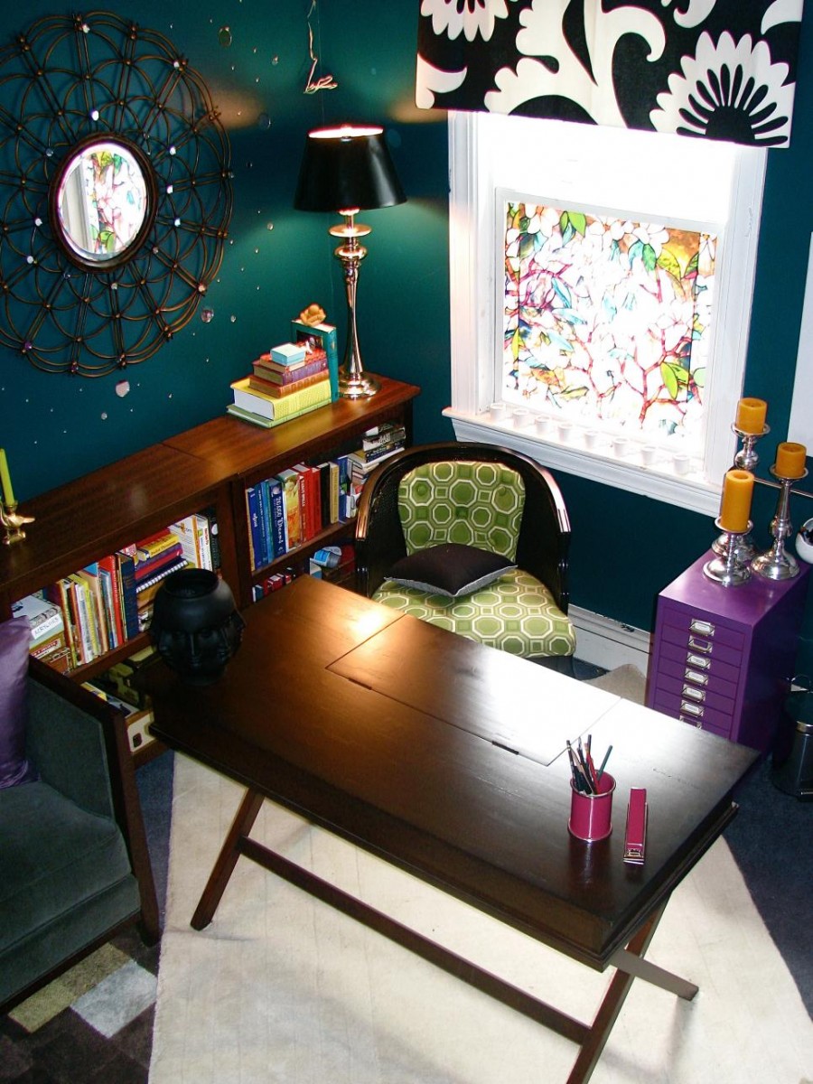 Create A Colorful And Eclectic Home Office Tips For Designing A