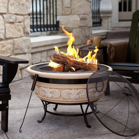 Portable fire pit for the backyard 