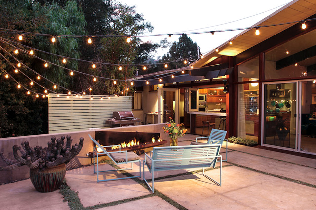 String lights enhance this outdoor space 