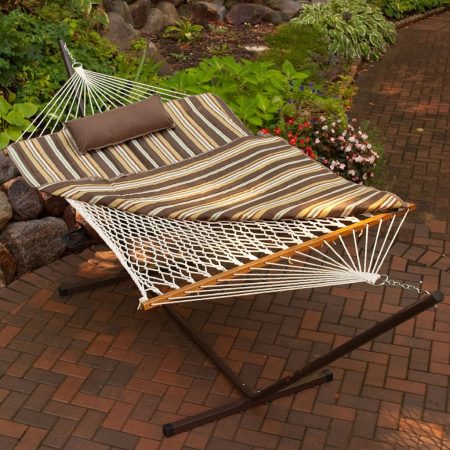 Portable hammock for backyard relaxation