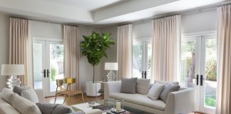 The soothing beauty of gray and cream interior