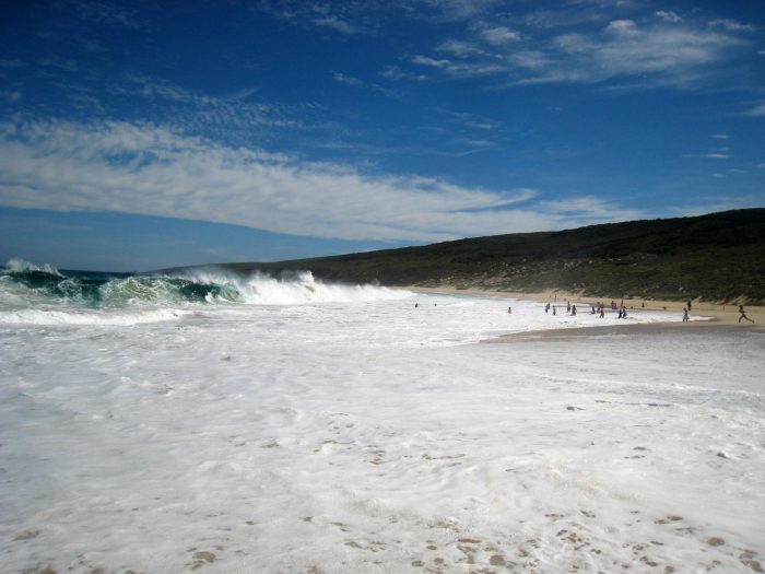 Yallingup Beach is a popular surf location. Original image here. 