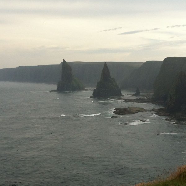 Scotland's coastal cliffs.