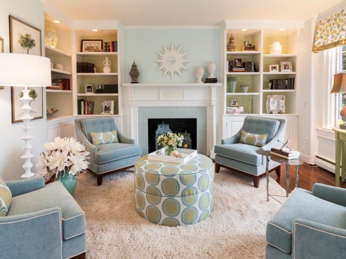 blue living room is an oasis of tranquility hgtv.com